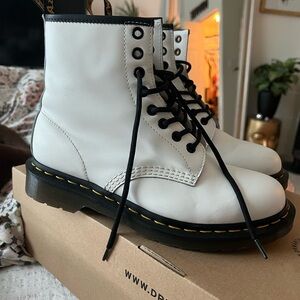 Dr.Marten white boots